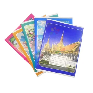 Custom Saddle Stitched Exercise Book with Personalized Cover Printing Inner Page Design and Optional Paper for OEM Supply