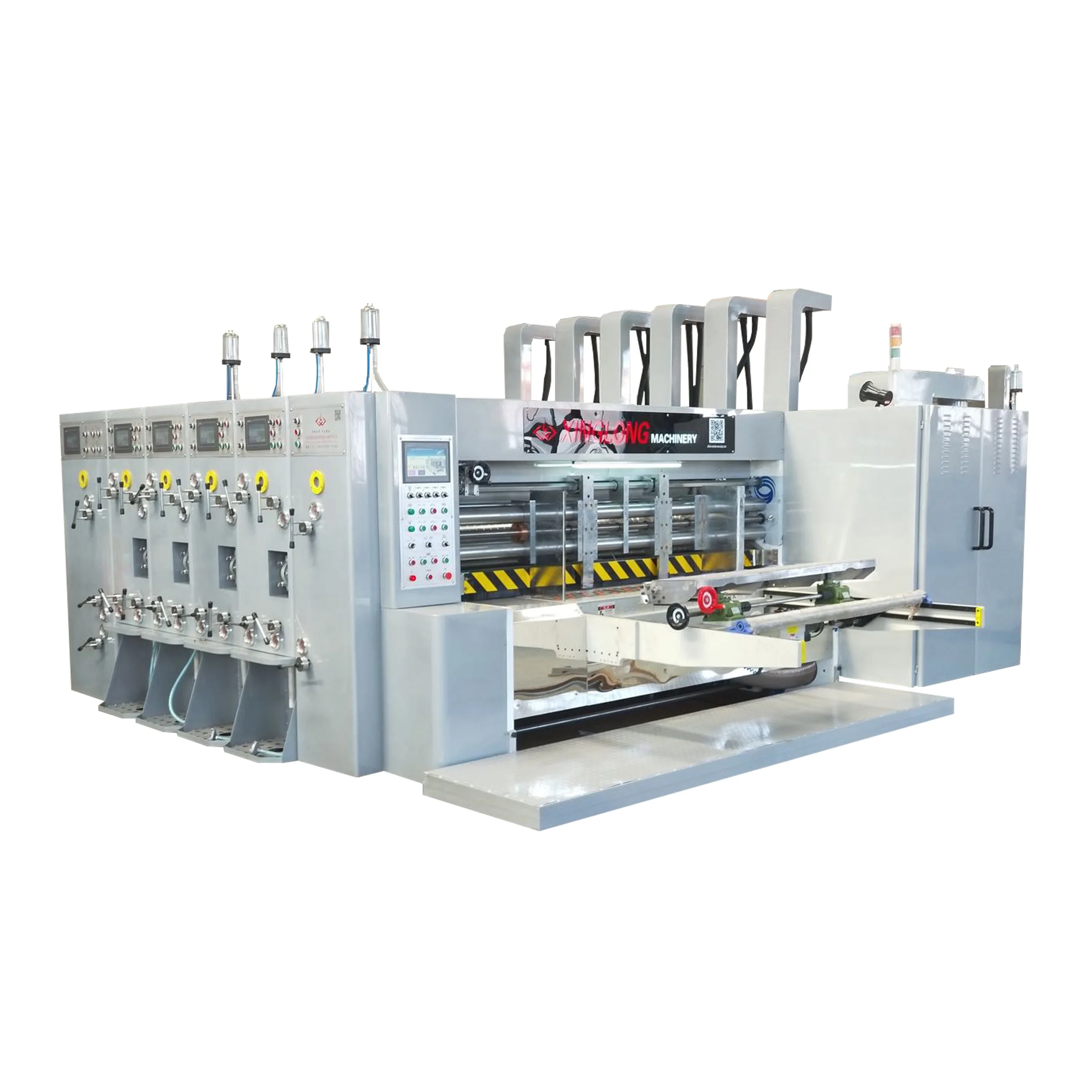 Newest 4 Colors Flexo Printer Corrugated Packaging Machine