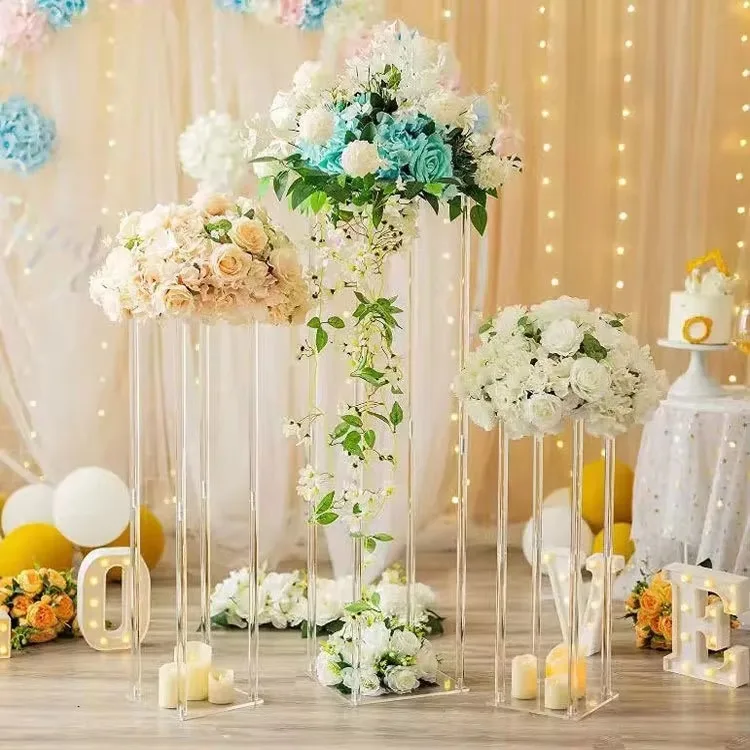 Modern Clear Acrylic Crystal Flower Stands Wedding Centerpiece Decorations High Quality Durable Elegant Plug Powered 30x50cm - Image 6