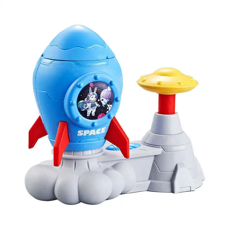 thumbnail image 2 of Super Saucer Disc Launcher Toys, Set Of 6, Disk Shooter Sets With 1 Flying Saucer Gun And 3 Spinning Disks Each, Super Fun Outdoor 2 of 11