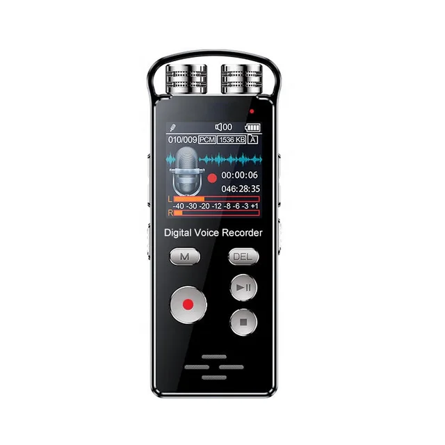 Digital Voice Recorder Continuous Recording Built-in Two Microphones Voice Recorder Audio Recording