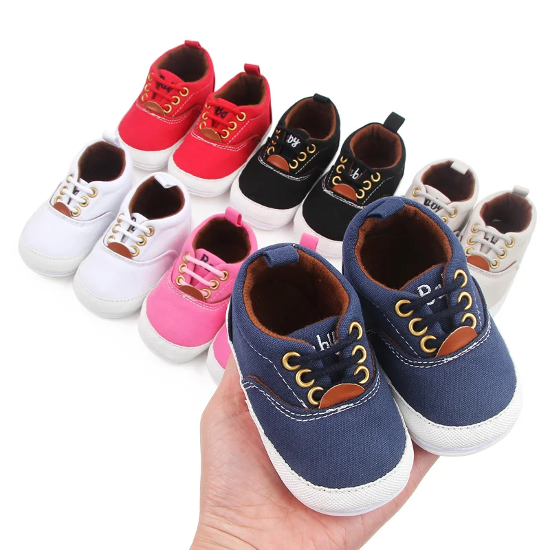 2022 Spring Autumn Solid Baby Sneakers for Boys and Girls Canvas Toddler Casual Shoes