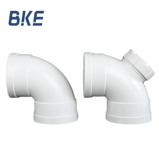 supplier pipe sewage fittings PVC elbow by 90 degree with (I/O) for drain rainwater
