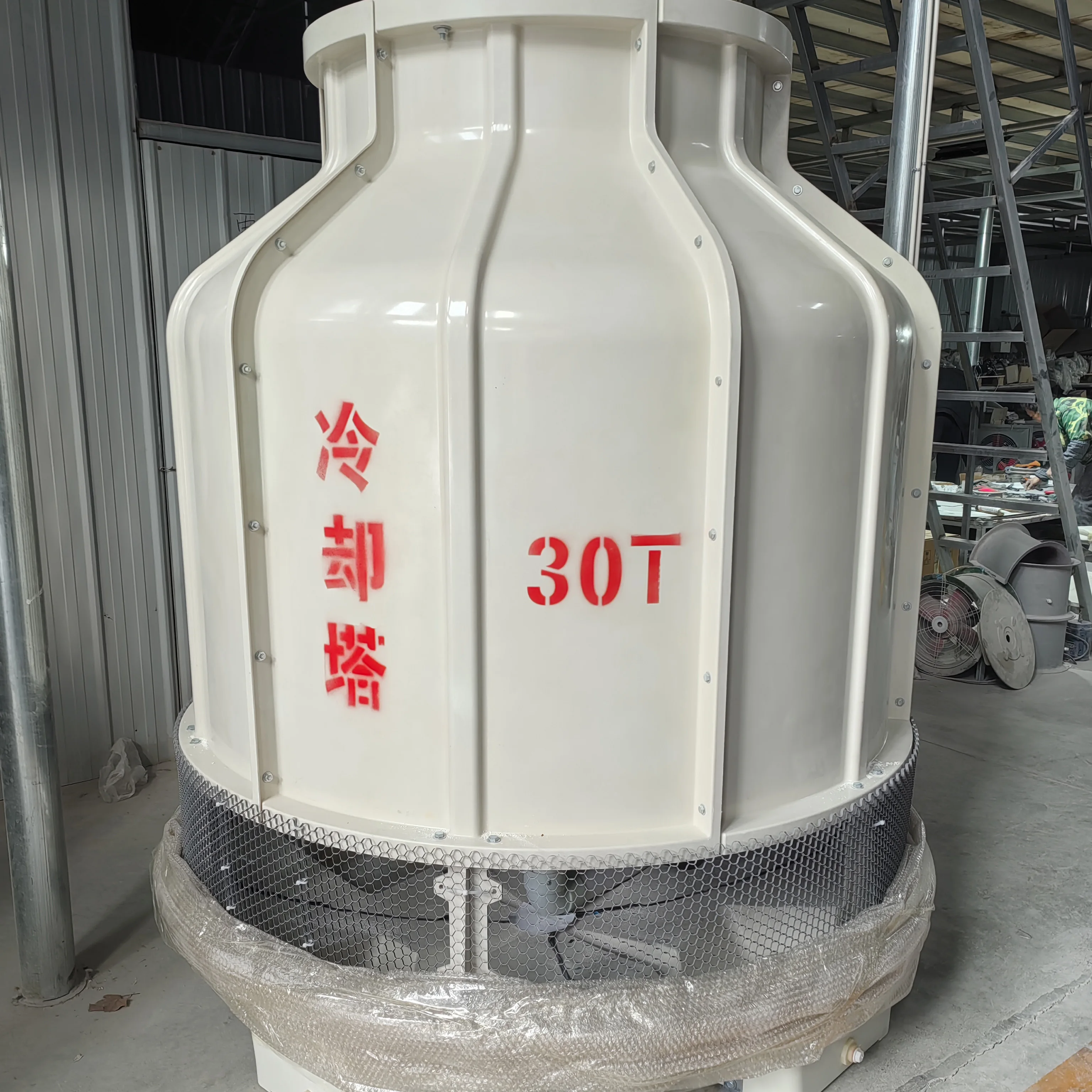 Square Cross-flow Cooling Tower, FRP, FRP GRP Fiberglass - detail 2