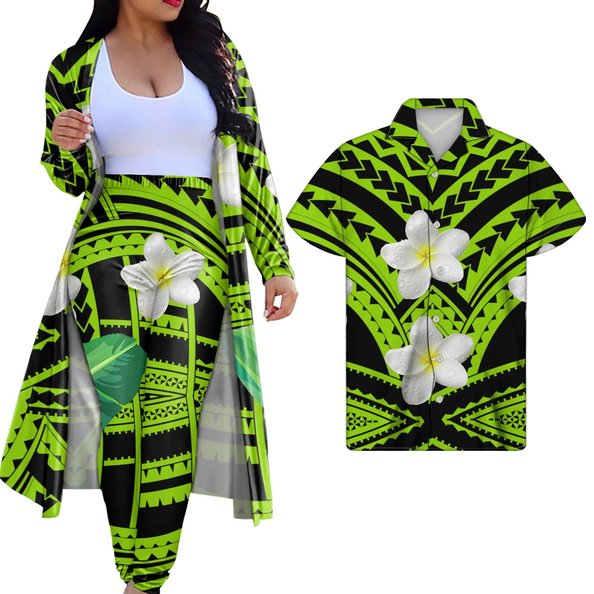 Wholesale SAMOA with Floral Pattern Coat Cloak Women Jogging Set 2 pcs Dress  Design&Men Shirt 2 Piece Set Polynesian Tribal Design Couple From  m.alibaba.com