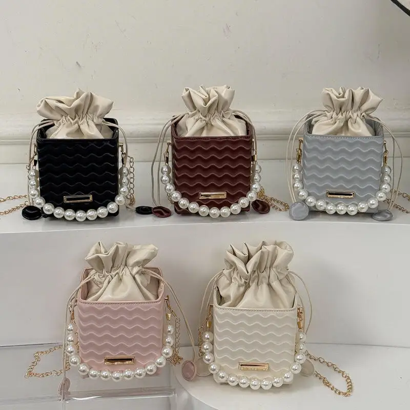 Designer Handheld Women's Bag Casual Small Bag New Luxury Brand Water Bucket Bag Square Bag for Women