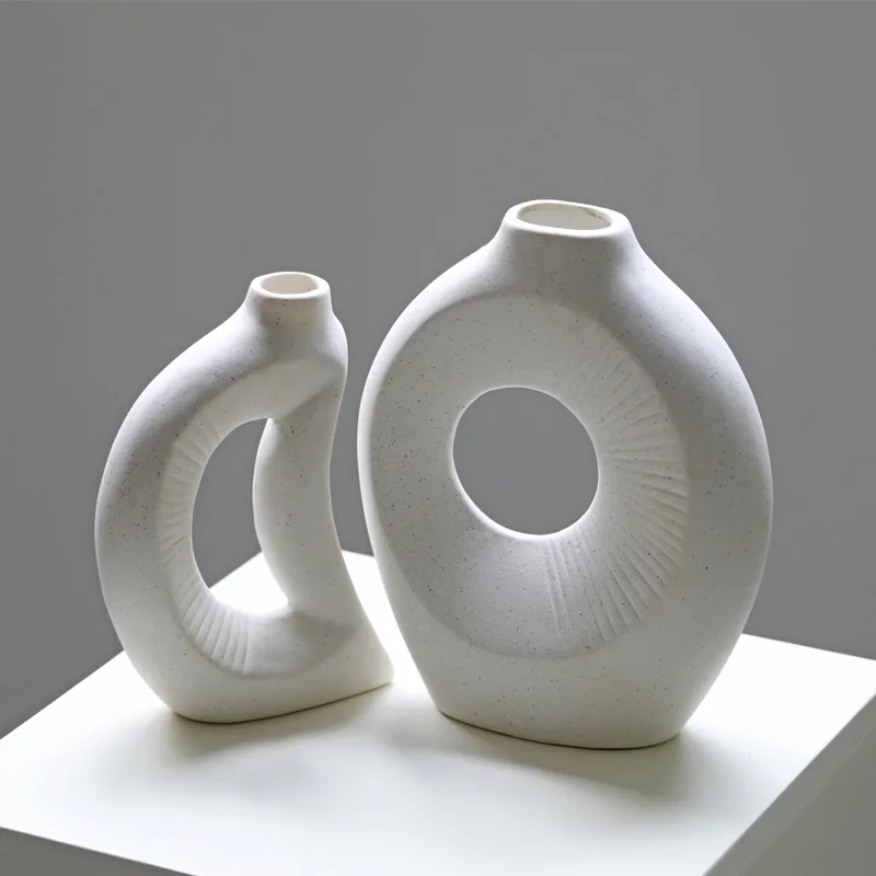 Boho Home Decor Artwork Customizable Luxury New Arrivals Decoration Various Sizes Ceramic Vase for Home Decor