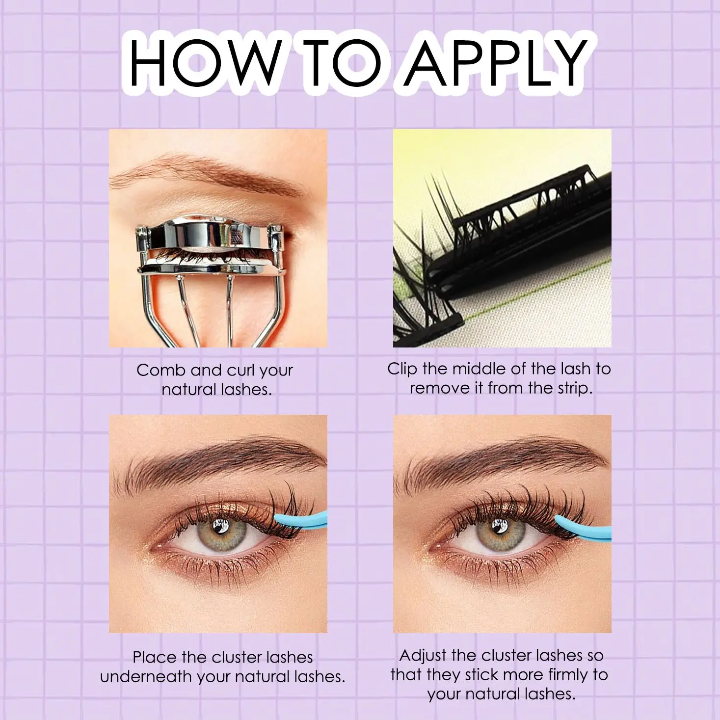 Press No Lash Glue Self Adhesive Diy Lashes Superfine Band Pre Cut