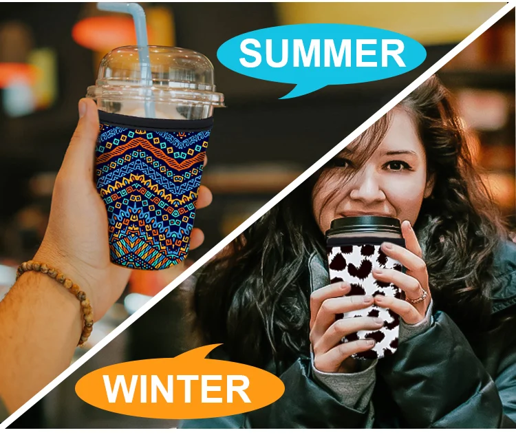 Customized Cup Sleeve Neoprene Cup Holder Coffee Cup Coozies supplier
