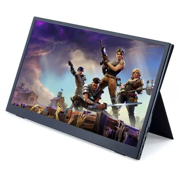 Full HD 1080P Gaming Monitor 15.6 inch Portable Monitor with Type-C USB for Laptop Pc Mobile Phone