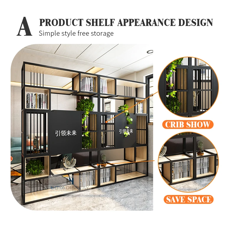 2023 Hot Selling Customizable Size Commodity Steel Book Shelf Bookcase Bookshelf