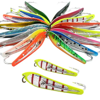 4-Inch Double Hook High Carbon Steel Trolling Spoon Lure for Cod Saltwater Fishing Shaobo Brand Ocean Boat Fishing – Metal Jig – view 5