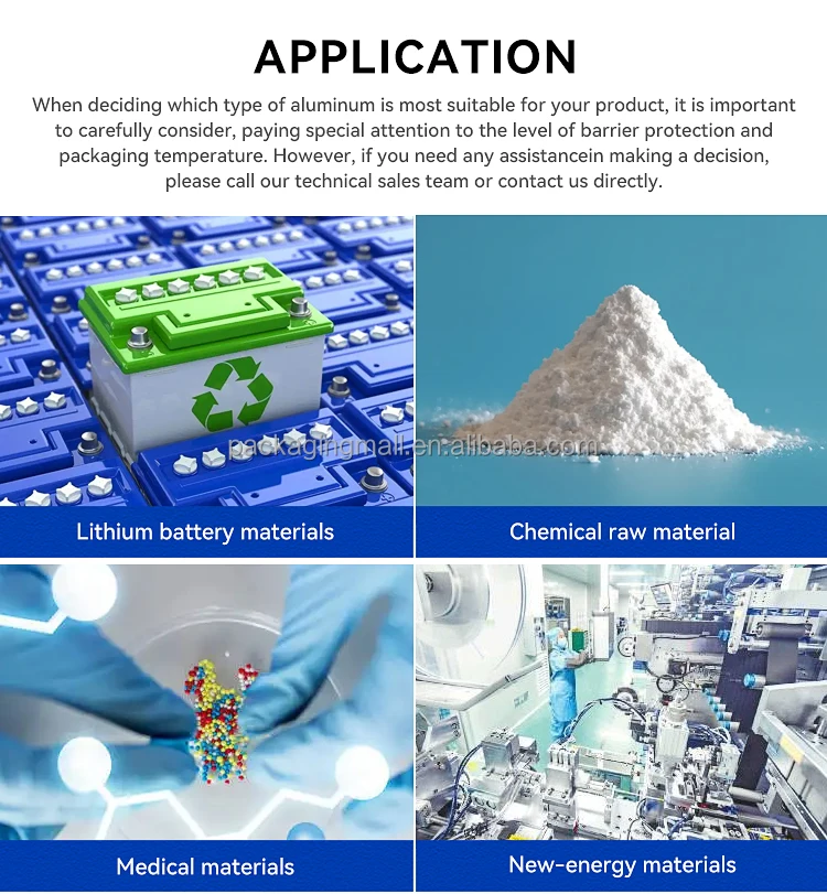 Aluminum Foil Water Proof 25kg Foil Bag Nylon Plastic Particle Aluminum