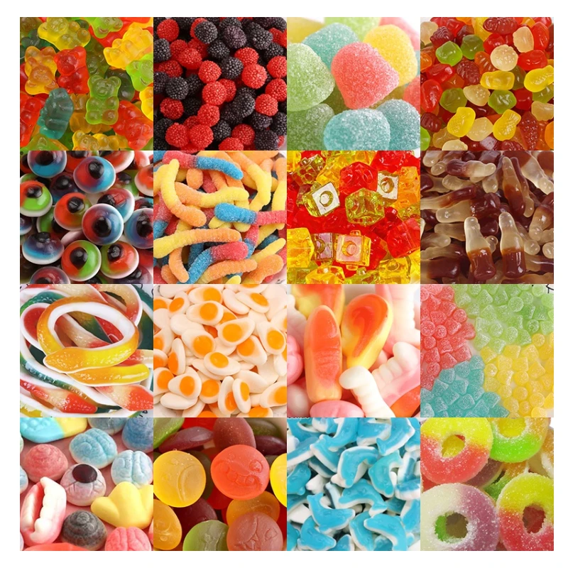 OEM/ODM Factory Assorted Candy Gummi Sour Sweet Soft Gummy Candy Halal Fruit Snacks Jelly Candy Wholesale
