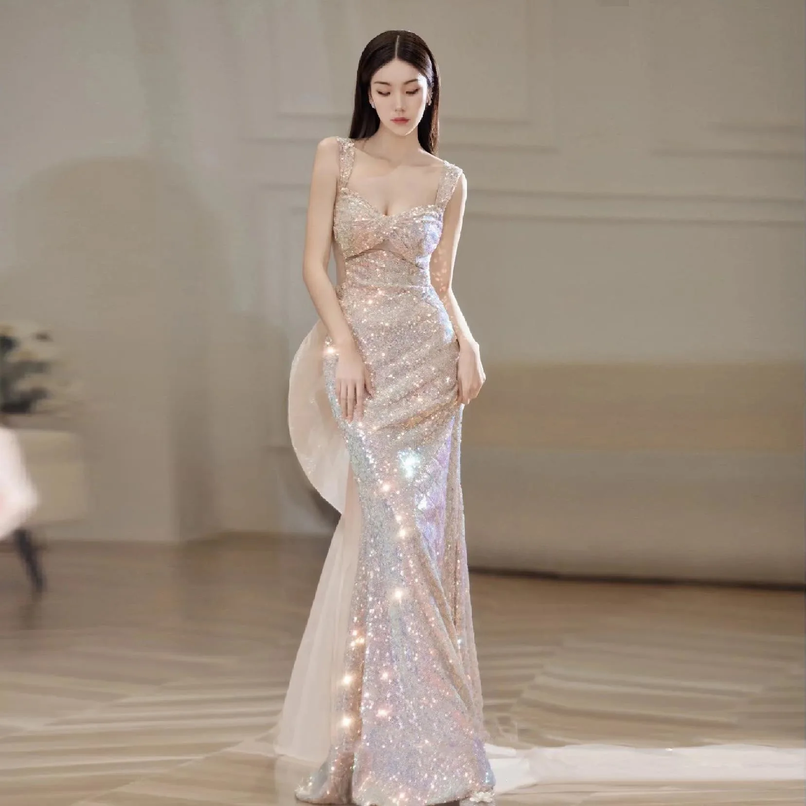Shop Our S0481r Wedding Dress With Luxury Sequins & Anti-wrinkle Shop Our S0481r Wedding Dress With Luxury Sequins & Anti-wrinkle
