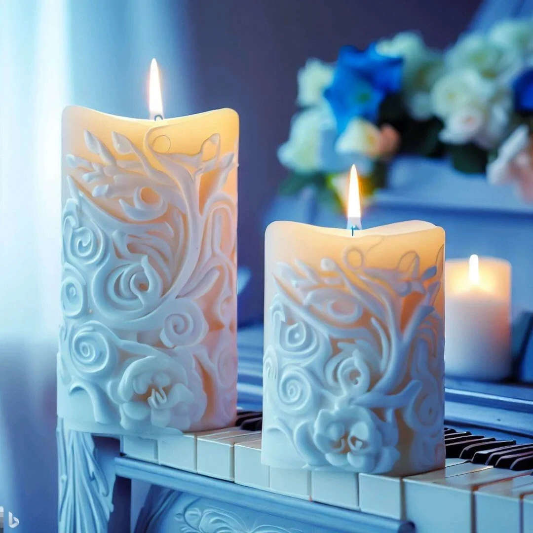 Dumo Customized Pillar Candle Molds Silicone Diy Abstract Art Wax Mould