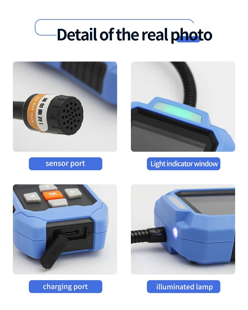 Freon Refrigerant Gas Leakage Detection Device FLA-BDT20 Infrared Refrigerant Leak Detector HVAC Detector  R454b Refrigerant