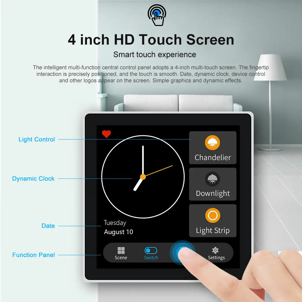 T3E New Zigbee Smart Switch with 3 Gang Relay Smart Switch Gateway with Tuya Mobile APP