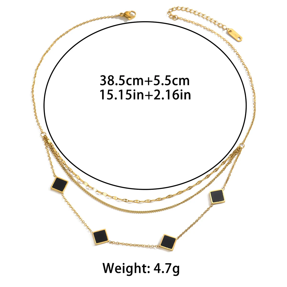 18K Gold Plated Titanium Steel Collarbone Chain