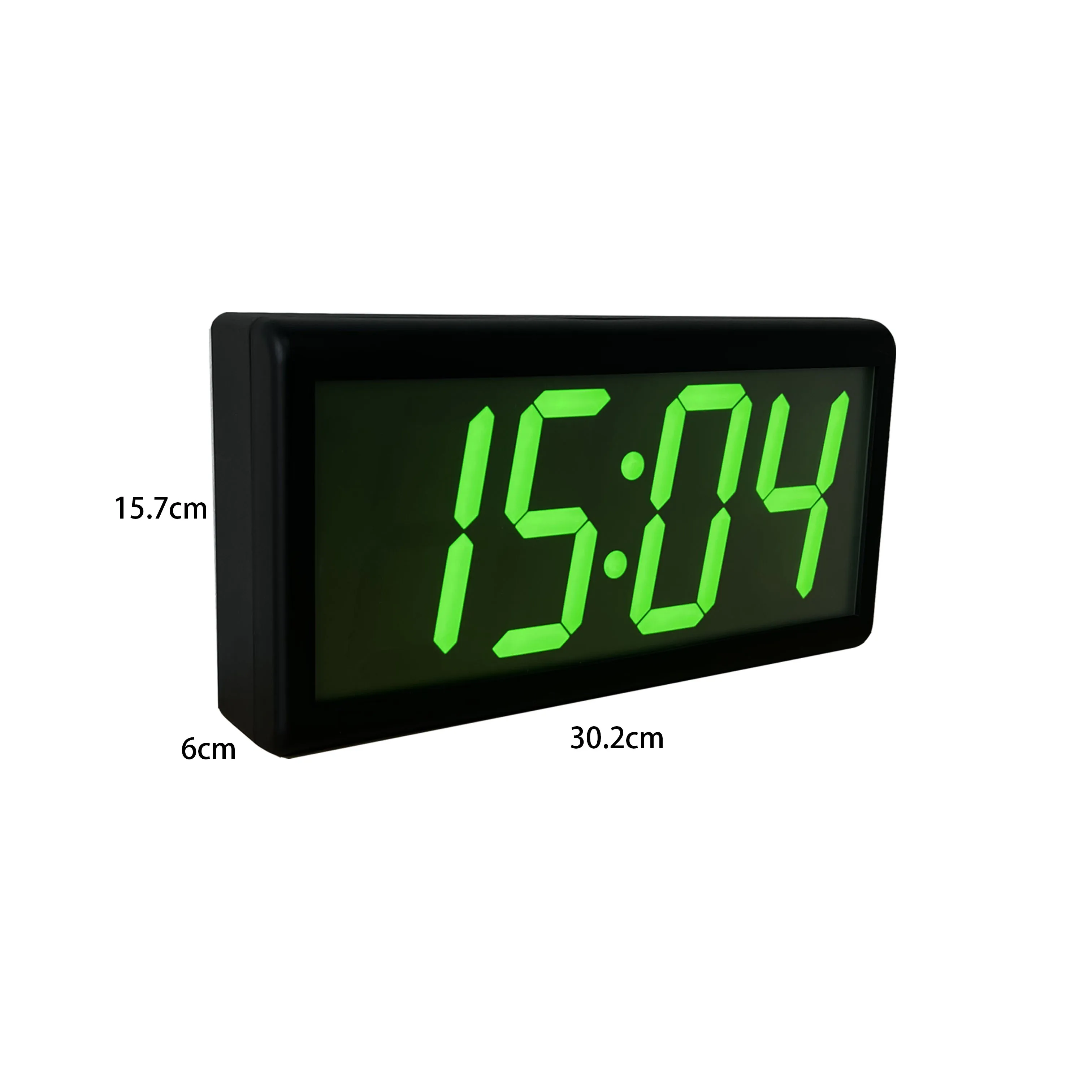 4" 4 Digit NTP PoE Clock for School, Network Time Server Synchronized, Automatic DST Reset, Plastic Casing