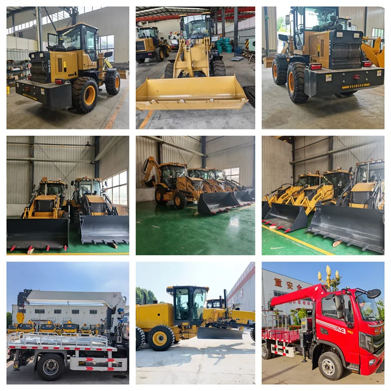2 Ton Compact Wheel Loader Front End Loader With 0.8m³ Bucket And 76KW Diesel Engine