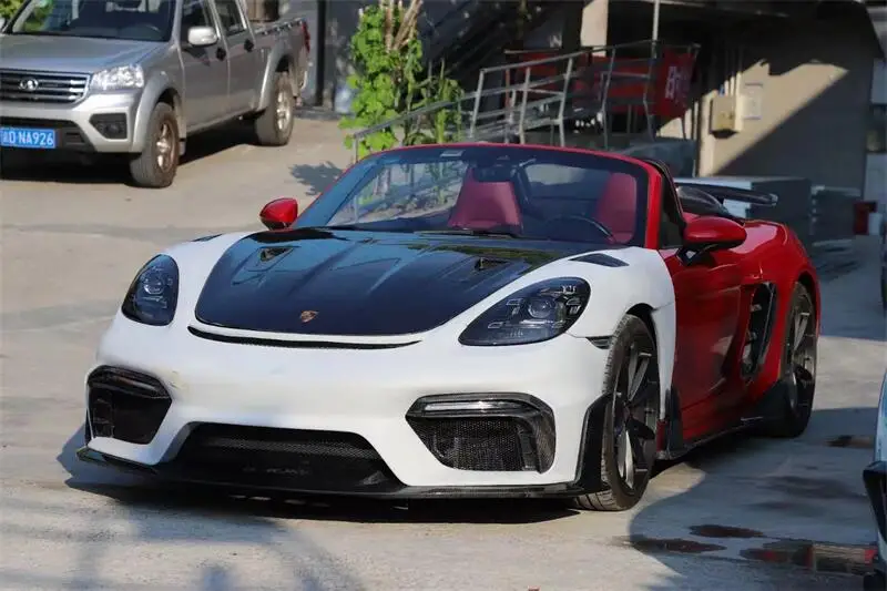 Porsche 718 Boxster GT4RS Bodykit - Front Bumper Upgrade