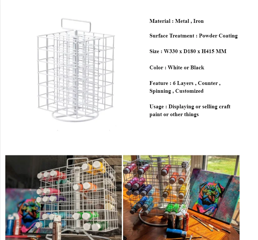 Rotating Paint Rack - 2oz Craft Paints