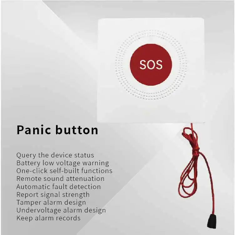 SOS Panic Call Buttons Emergency Button Alarm System for Safe Wireless ...