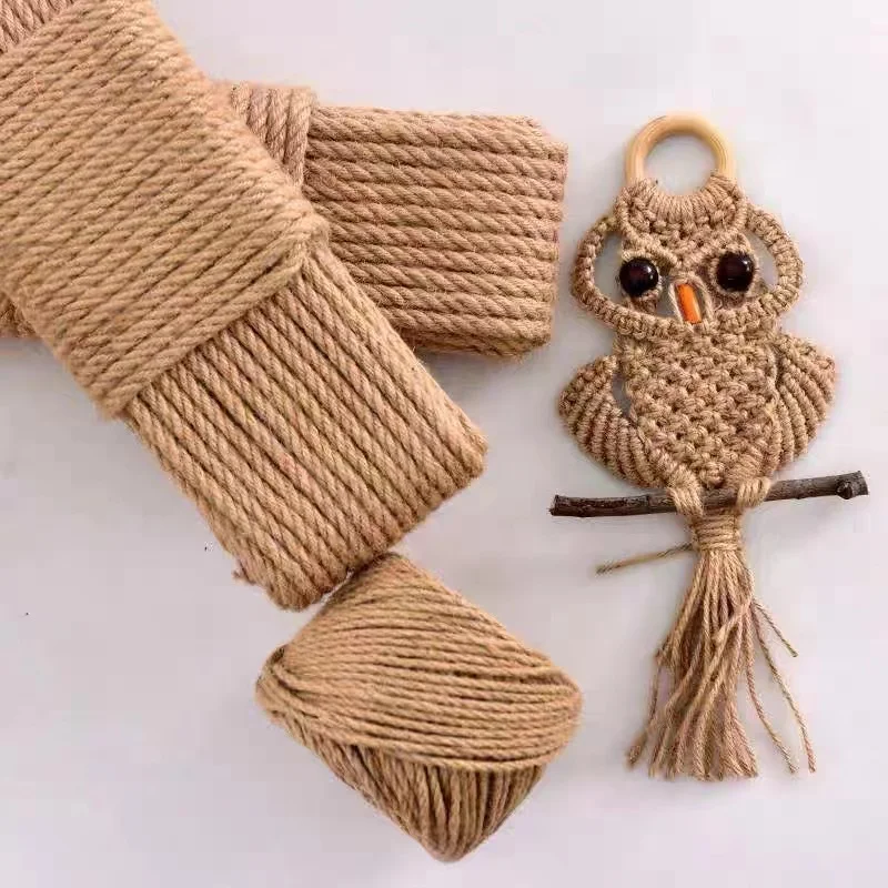 Factory Direct Supply 6-60 mm Natural Jute Rope Twine Twisted Manila Rope Hemp Rope for Craft Decorative Landscape