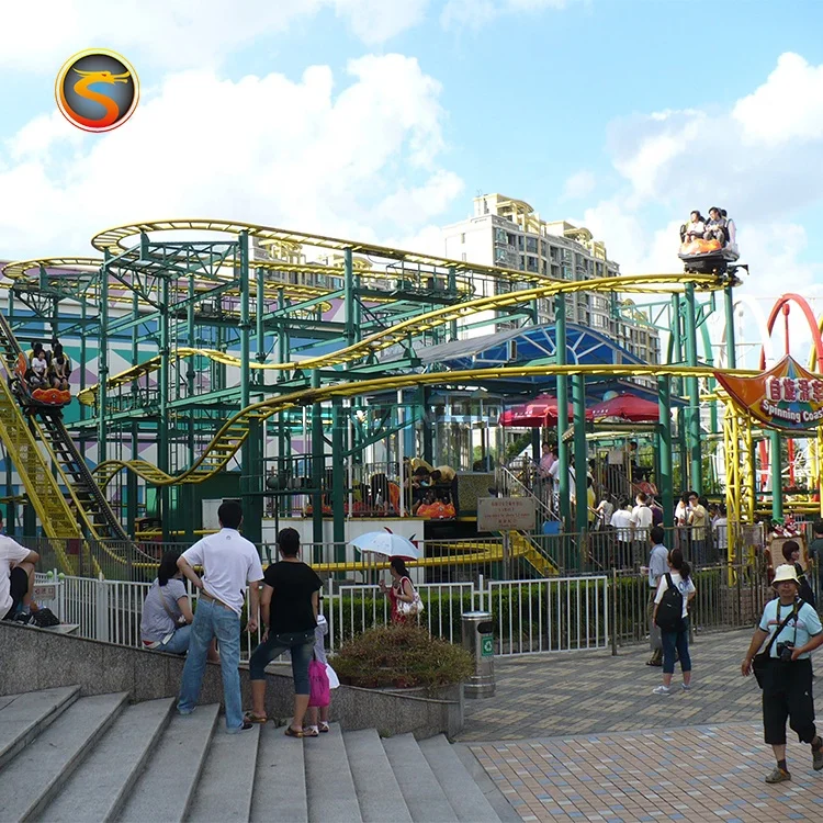 Лидер продаж большая тематическая игра в горку парк развлечений американские горки крутящаяся американская горка продажа