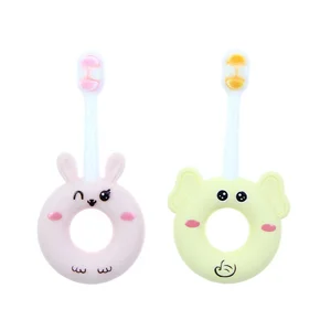 Easy Grip Ring Shape Handle Soft 10000 Bristles Toothbrush for Teeth Care Wholesale Cute Kids Toothbrush
