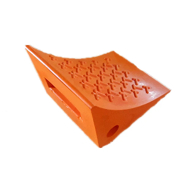 Anti-slip Polyurethane Triangular Wheel Chock For 30 Tons Vehicle ...