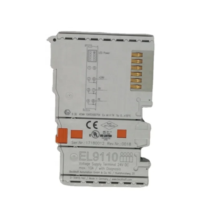 Module D'alimentation Beckhoff EL9110 24V Avec Diagnostic - Pour Système BUS