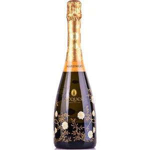 Italian Sparkling Wine Doc Brut Marengo 750Ml Perfect With Appetizers And Sushi 6 Bottles For Box