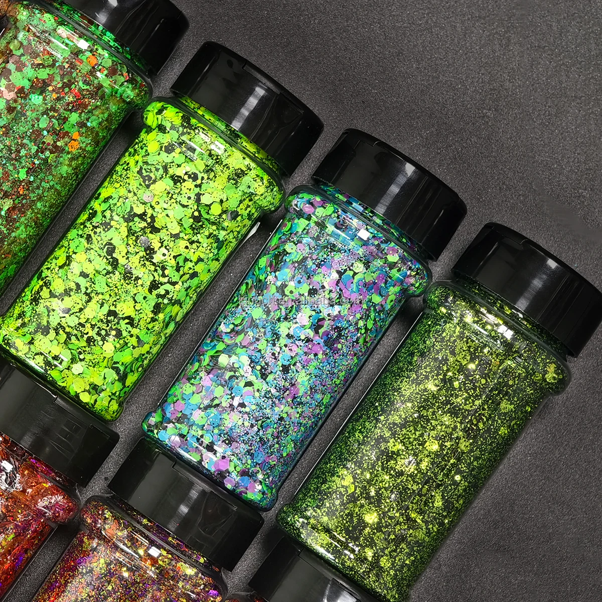 product hot selling 2oz shaker packing custom mix chunky glitter wholesale for tumbler nail resin decoration 24colors autumn glitter-11