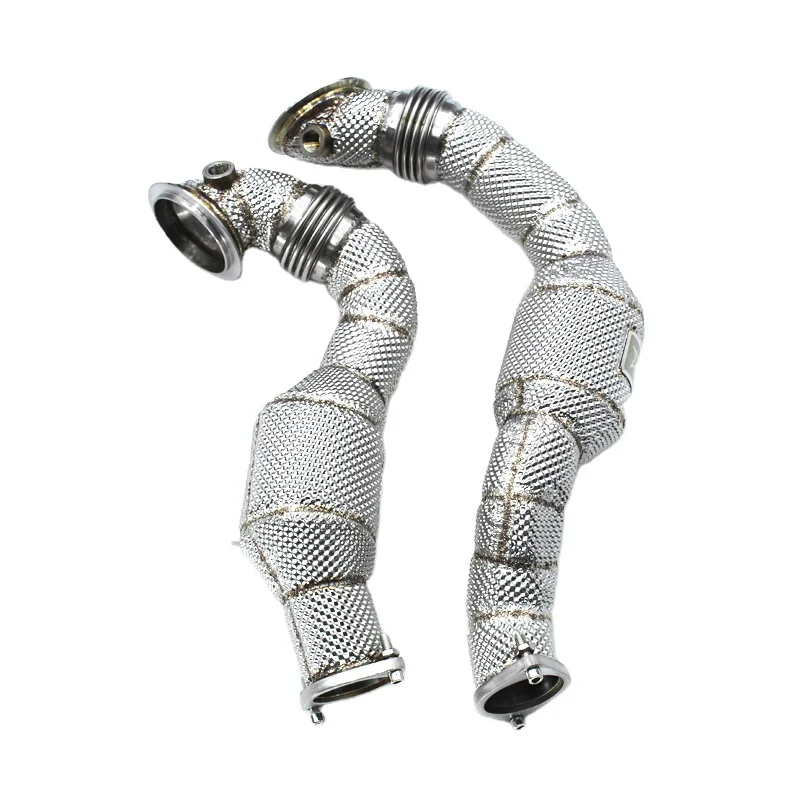 Catted Downpipe For BMW TH7 730 / 740 N54 F02 3.0T 2009-2015 High Flow Exhaust Downpipe Stainless