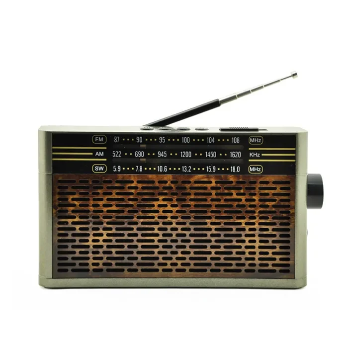 Customizable Vintage Style Portable Rotating Volume Outdoor Retro Radio