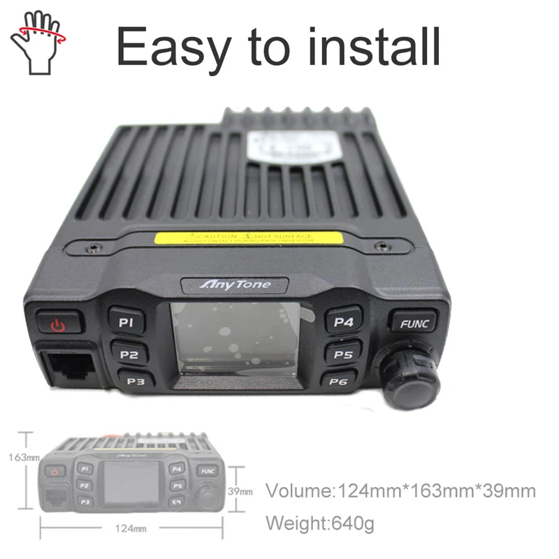 Wholesale AnyTone AT-778UV Dual Band Transceiver Mini Mobile Radio 25W  Amateur Radio Walkie Talkie 10KM From