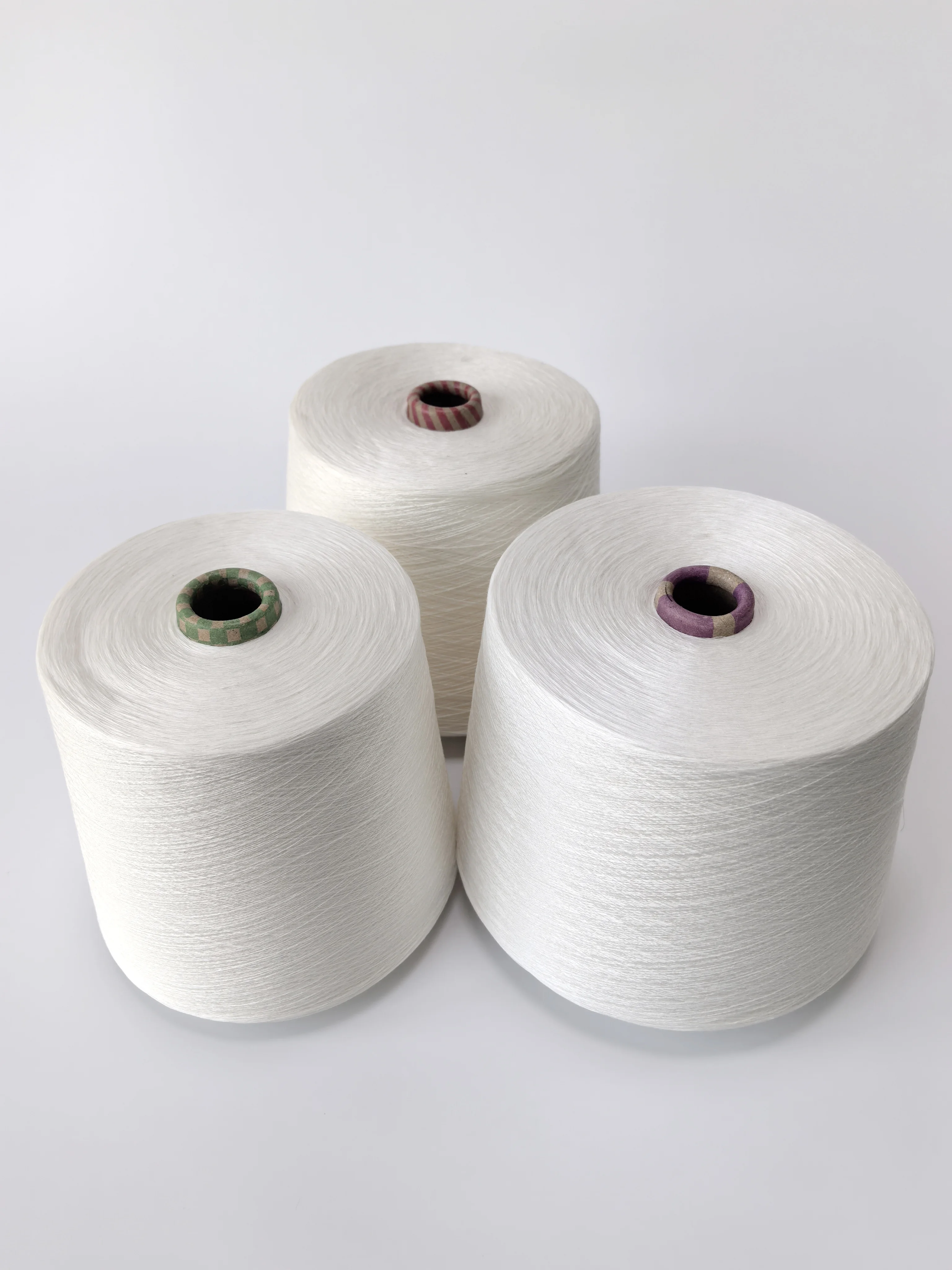 Ne21/1 Siro Compact High Tenacity 100% Virgin Viscose Rayon Yarn Embroidery Sewing Direct Factory Sale for Weaving Hand Knitting