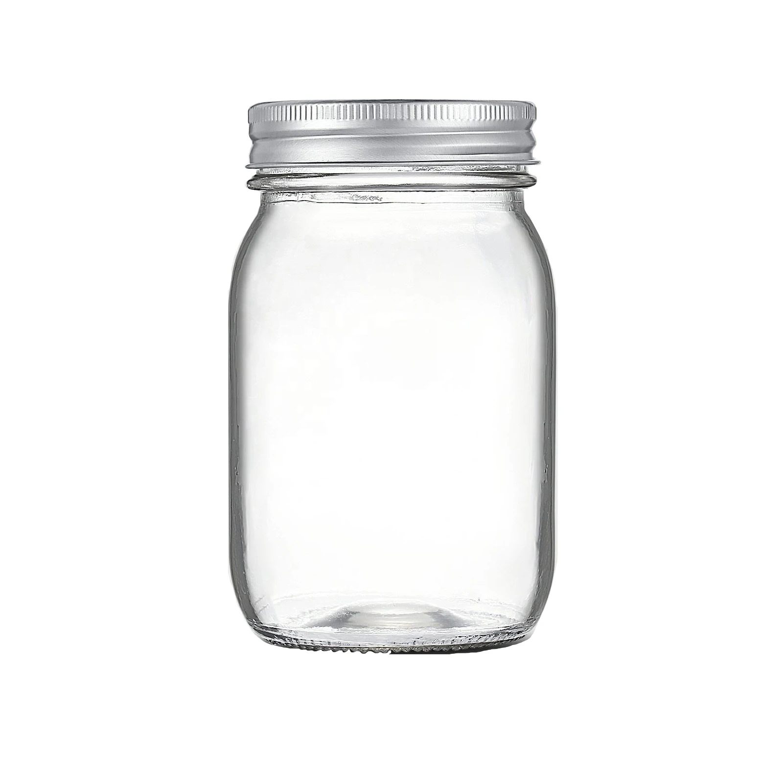 Hot Sale Wholesale 4oz 8oz 16oz Clear Wide Mouth Glass Mason Jar Canning Glass Food Storage Jar with Metal Lid