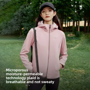 For Professional Windproof Breathable Moisture-Wicking Zipper Soft Shell Jacket for Men Women Casual Spring Sports Jacket