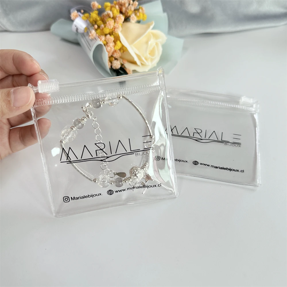 Custom Printed Clear Small Packaging Bags For Jewelry Wholesale Pvc