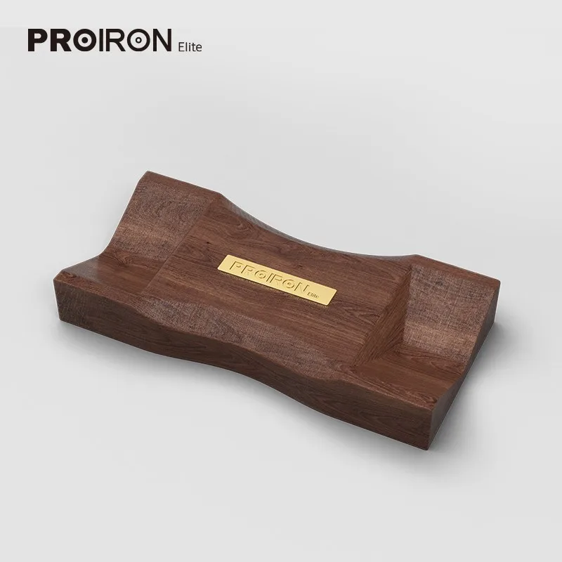 PROIRON  12kg Luxury Gift Round Fashion Chrome Slivery Stainless Steel Wooden Handle Dumbbell,hand Made Dumbbell