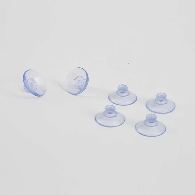 PVC Clear Bathroom Suction Cup with Top and Side Pilot Holes for Glass Table and Window Walls Customizable Cutting Processed