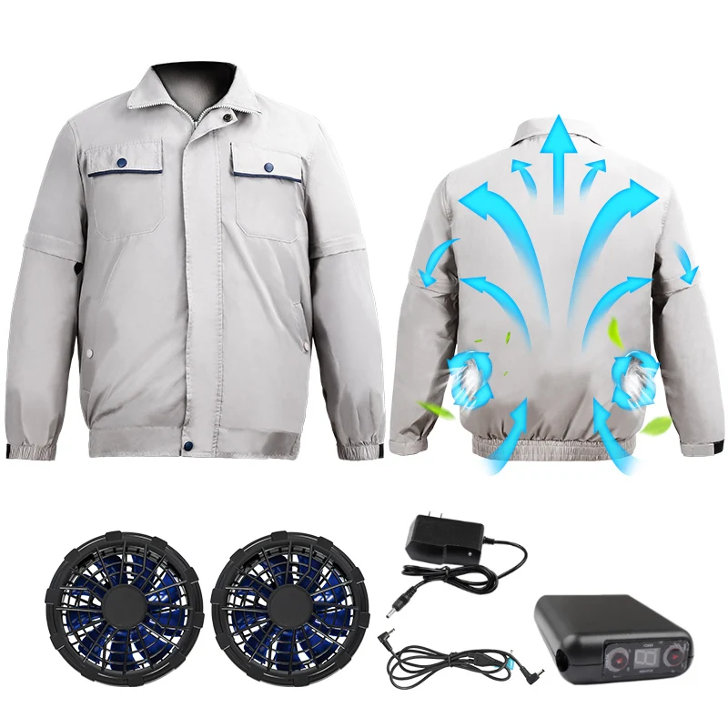 7.4v Cooling Fan Long And Short Sleeve Air Conditioner Golf Jacket With