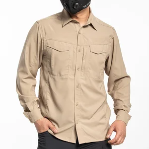 Outdoor Summer Tactical Quick-Drying Moisture Absorption Shirt for Mountaineering City Secret Service & Leisure Plain Dyed