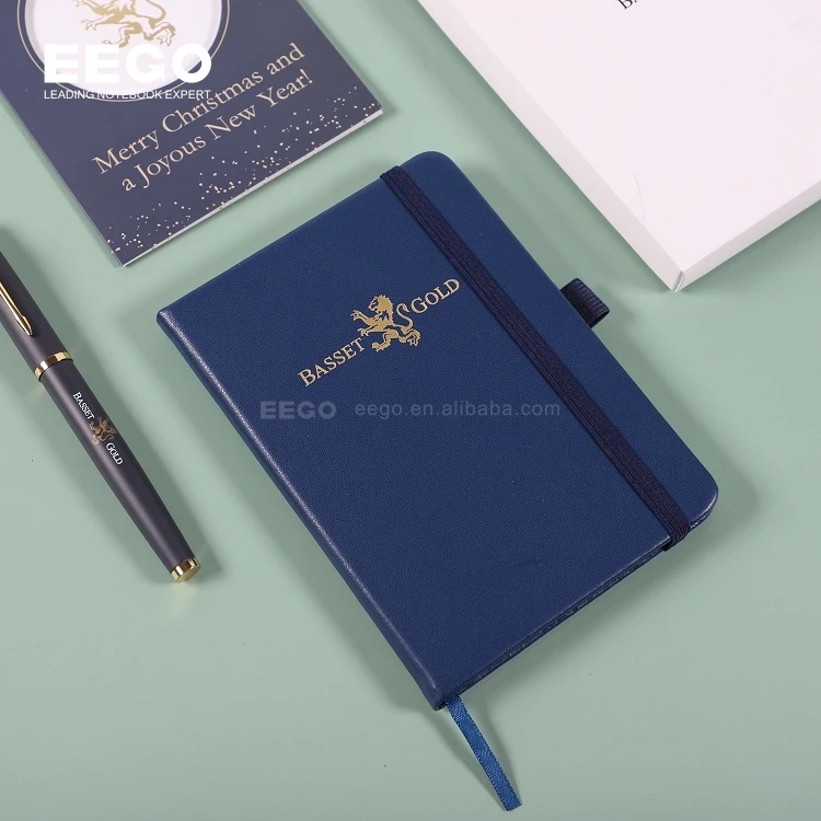 Luxury Custom Logo Note Book Diary Journal A5 A6 Business Office Corporate Gift Set Notebook With Box