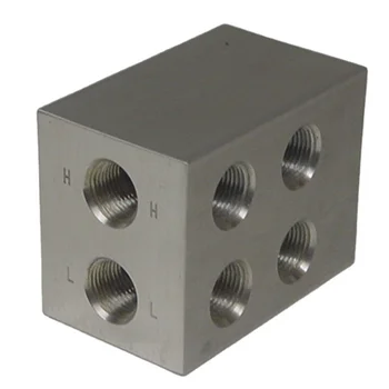 Good quality CNC Machined 6061 Aluminum Block intake Manifold Gas control valve OEM factory