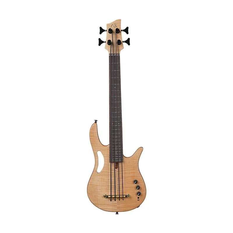 Akama Mini Bass Guitar - Silent, Portable, and Perfect for Beginners