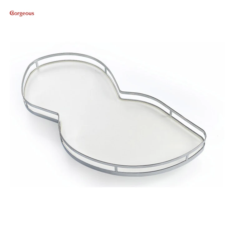 Magic Corner Organizer Storage Utensil Revolving Rotating Kitchen Pull Out Basket Swing Tray Carton Cabinet OEM ODM Modern W03